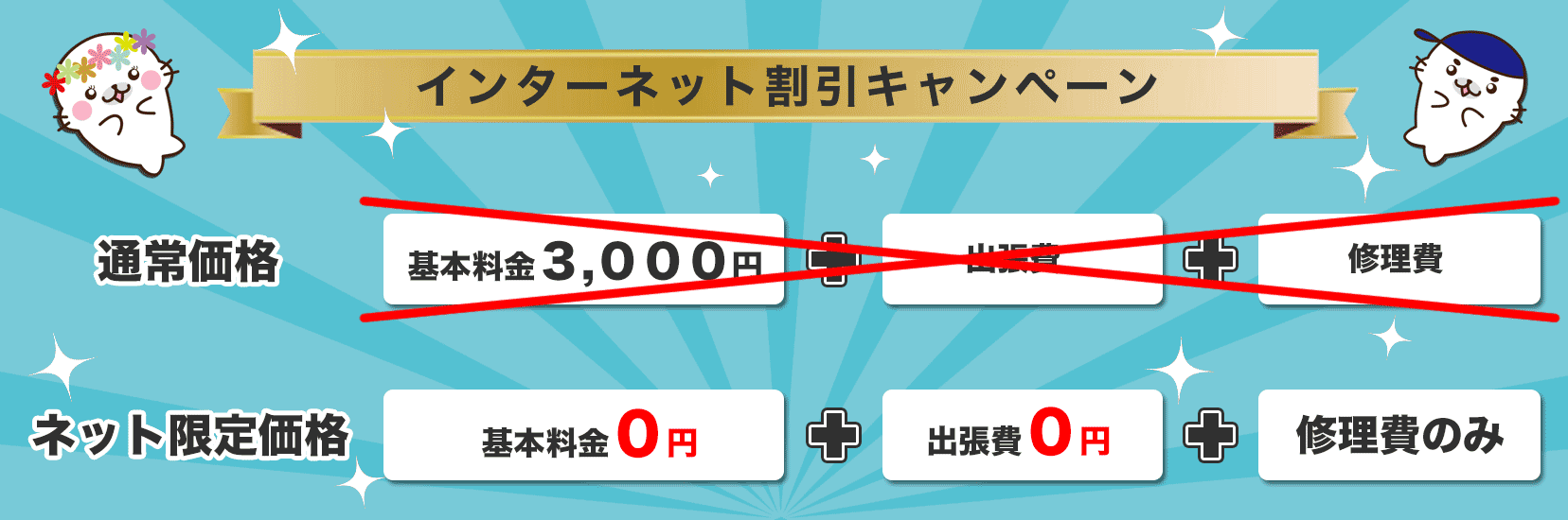 水漏れ修理が安い